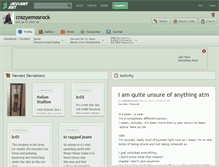 Tablet Screenshot of crazyemosrock.deviantart.com