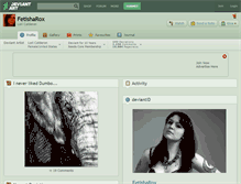 Tablet Screenshot of fetisharox.deviantart.com