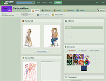 Tablet Screenshot of cartoonville.deviantart.com