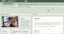 Desktop Screenshot of crazychickenworld.deviantart.com