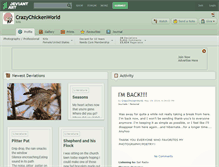 Tablet Screenshot of crazychickenworld.deviantart.com