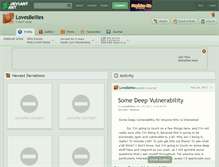 Tablet Screenshot of lovesbellies.deviantart.com