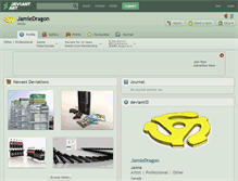 Tablet Screenshot of jamiedragon.deviantart.com