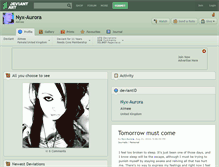 Tablet Screenshot of nyx-aurora.deviantart.com