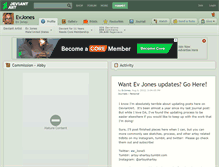 Tablet Screenshot of evjones.deviantart.com