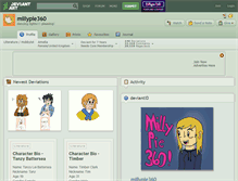 Tablet Screenshot of millypie360.deviantart.com