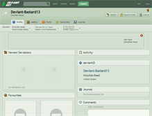 Tablet Screenshot of deviant-bastard13.deviantart.com