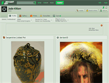 Tablet Screenshot of jade-kitten.deviantart.com