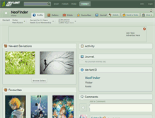 Tablet Screenshot of neofinder.deviantart.com