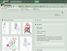 Tablet Screenshot of kimmiku.deviantart.com
