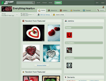 Tablet Screenshot of everything-hearts.deviantart.com