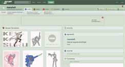 Desktop Screenshot of manuhell.deviantart.com