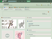 Tablet Screenshot of manuhell.deviantart.com