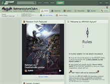 Tablet Screenshot of batmanasylumclub.deviantart.com