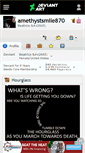 Mobile Screenshot of amethystsmile870.deviantart.com