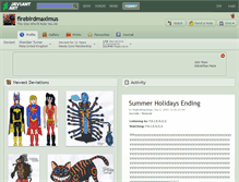 Tablet Screenshot of firebirdmaximus.deviantart.com