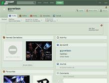 Tablet Screenshot of guyverleon.deviantart.com