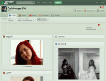Tablet Screenshot of darkavenger696.deviantart.com