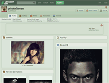 Tablet Screenshot of private7seven.deviantart.com