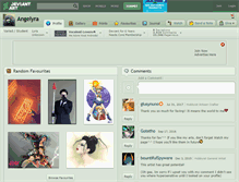 Tablet Screenshot of angelyra.deviantart.com