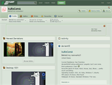 Tablet Screenshot of kurocoma.deviantart.com