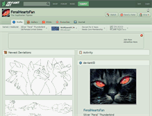 Tablet Screenshot of feralheartsfan.deviantart.com