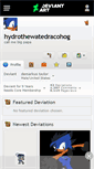 Mobile Screenshot of hydrothewatedracohog.deviantart.com