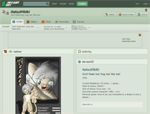 Tablet Screenshot of matsuihibiki.deviantart.com