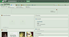 Desktop Screenshot of cool-panda.deviantart.com