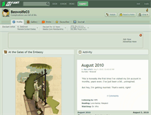 Tablet Screenshot of beowolfe03.deviantart.com