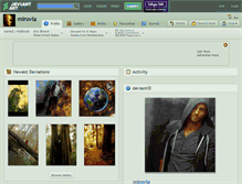 Tablet Screenshot of mirovia.deviantart.com