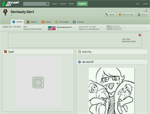 Tablet Screenshot of deviously-devi.deviantart.com