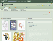 Tablet Screenshot of meiko-triplebaka.deviantart.com