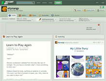 Tablet Screenshot of ellymango.deviantart.com