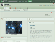Tablet Screenshot of hoopman.deviantart.com