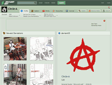 Tablet Screenshot of circle-a.deviantart.com
