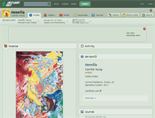 Tablet Screenshot of meeellla.deviantart.com