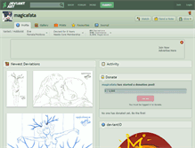 Tablet Screenshot of magicafata.deviantart.com