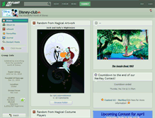 Tablet Screenshot of disney-club.deviantart.com