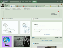 Tablet Screenshot of kinter.deviantart.com