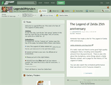 Tablet Screenshot of legendsofhyrule.deviantart.com