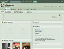 Tablet Screenshot of hobbo-zombie.deviantart.com