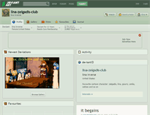 Tablet Screenshot of lina-zelgadis-club.deviantart.com