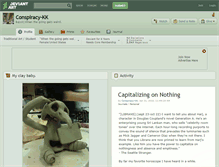 Tablet Screenshot of conspiracy-kk.deviantart.com