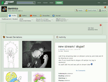 Tablet Screenshot of daminico.deviantart.com