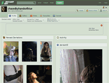 Tablet Screenshot of chasedbyhandsofblue.deviantart.com