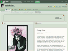 Tablet Screenshot of klydedevine.deviantart.com