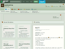 Tablet Screenshot of andrewb1us.deviantart.com