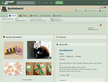 Tablet Screenshot of bumblebee04.deviantart.com