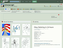 Tablet Screenshot of grimmjowsgirl.deviantart.com